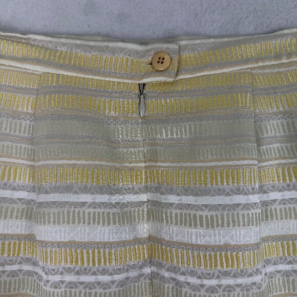 Christian Women’s Yellow & White Stripe Blazer & Skirt Set Size 2 - Picture 9 of 15